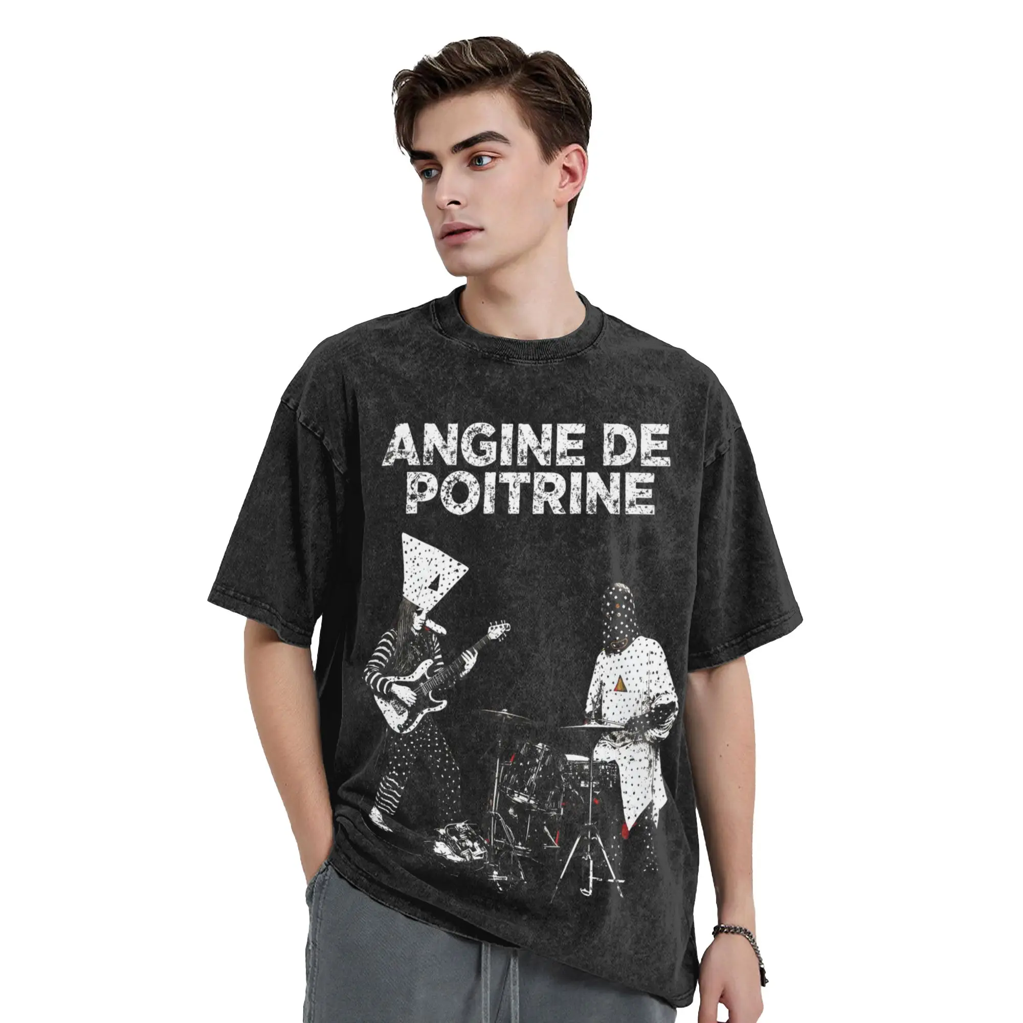 Angine De Poitrine Music T-Shirt Trending T Shirts Short Sleeve