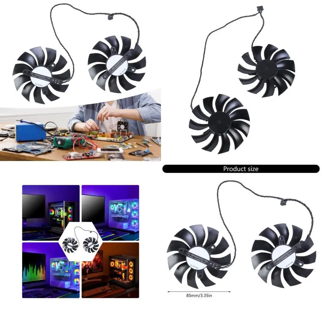 

652F Advanced Coliding Fan 4pin Connection PLA09215B12H Управление тепловым тепло