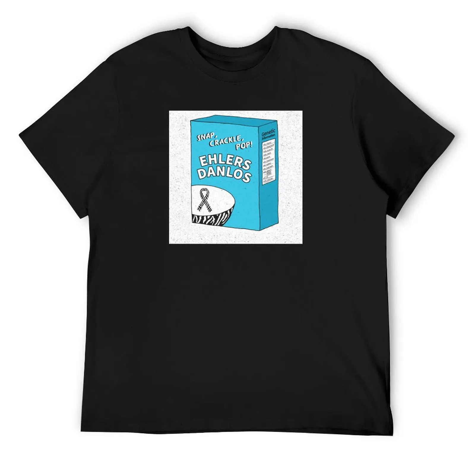 

Snap, Crackle, Pop — Ehlers Danlos! Featuring a List of Genetic Mutations T-Shirt for a boy tees T-shirts for men cotton