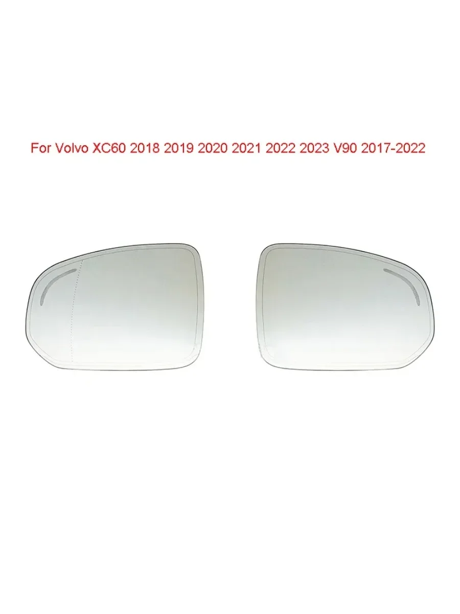 

Auto Left Right Heated Blind Spot Warning Wing Rear Mirror Glass For Volvo XC60 2018 2019 2020 2021 2022 2023 V90 2017-2022