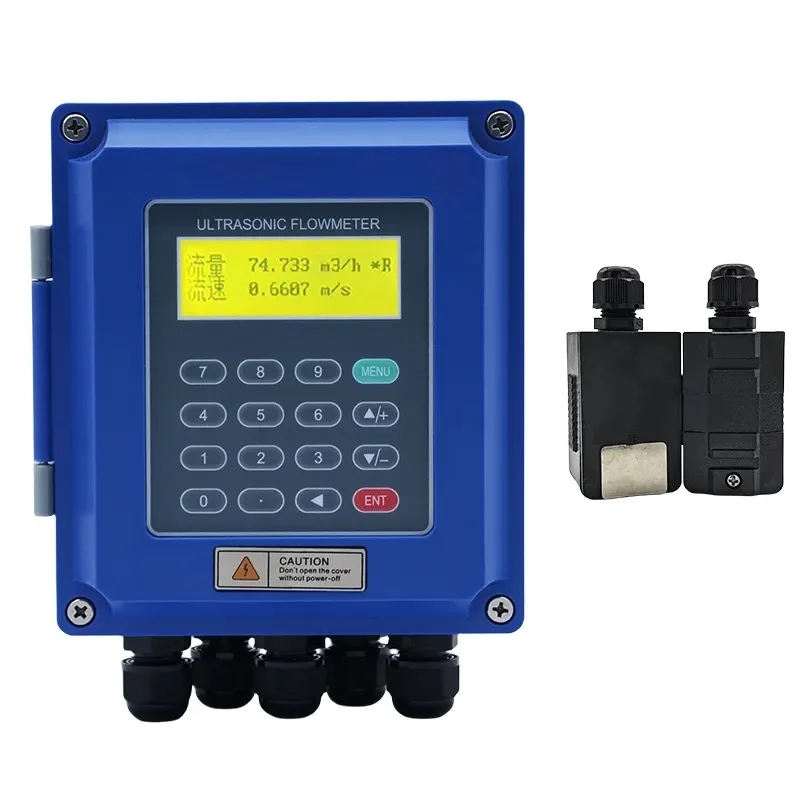 TUF-2000B Heat -30℃-160℃ Liquid Flow Speed Tester 15-6000mm Wall Mounted Ultrasonic Water Flowmeter TS-2-H TM-1-H TL-1-H Full