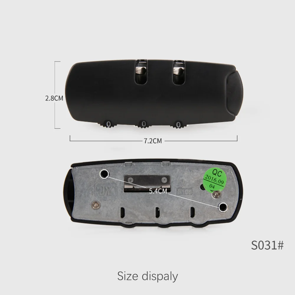 Nadaje się do S031 oryginalny bagaż zamek celny akcesoria do bagażu zamek szyfrowy prosta przenośność zabezpieczenie przed kradzieżą
