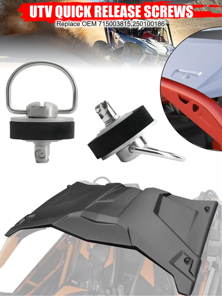 

UTV X3 Roof Quick Release Bolts Fastener Kit 2017 2018-2022 2019 2020 For Can-Am X3 Maverick X3 715003815 Quarter Turn Dutz Bolt
