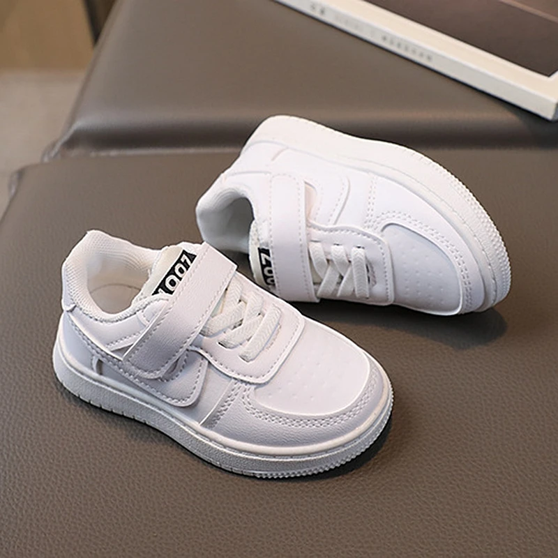 XUANMU Printemps Automne Nouvelles Baskets pour Enfants Garçons Chaussures Basses Décontractées Chaussures pour Femmes Bébé Petites Blanc 1-6 Ans Z0018_voghion.com