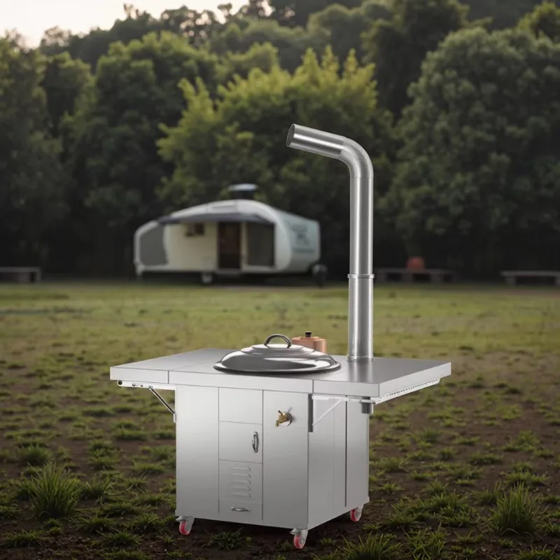 

Высококачественный отдельно стоящий уличный камин из нержавеющей стали, дровяная печь, шестерня, услуги по изготовлению древесины и камня, продукт 1