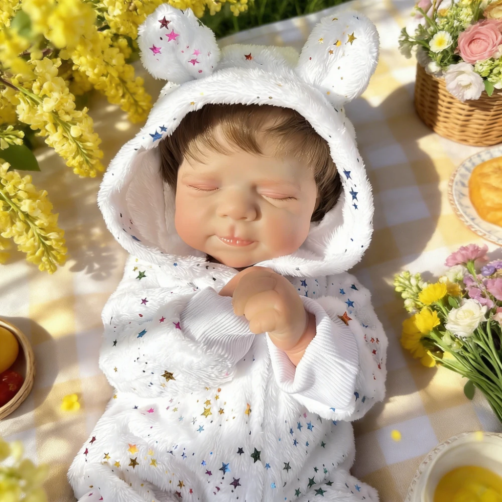 bzdoll-18in-45cm-handmade-real-look-sleeping-reborn-baby-doll-toy-with-vinyl-limbs-cloth-body-child-toy-play-house-bedtime-toy