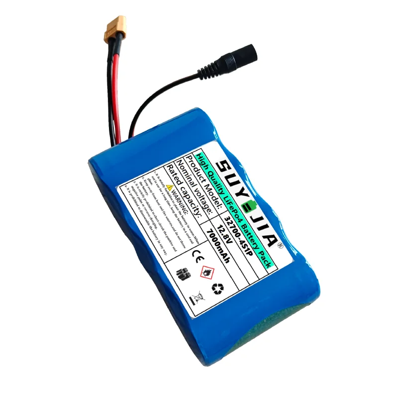 32700  12.8V 7000mAh Lifepo4 Battery Pack  Lithium Iron Phosphate Cell for Solar Energy Storage UPS Electric Vehicle Power Tools