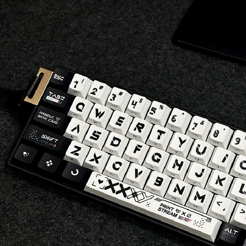 Mechanical Keyboard Keycaps Side Engraved Shine Through Print Stream Pbt Sublimation Fit 60 68 Magnetic Switch Gaming Keyboard