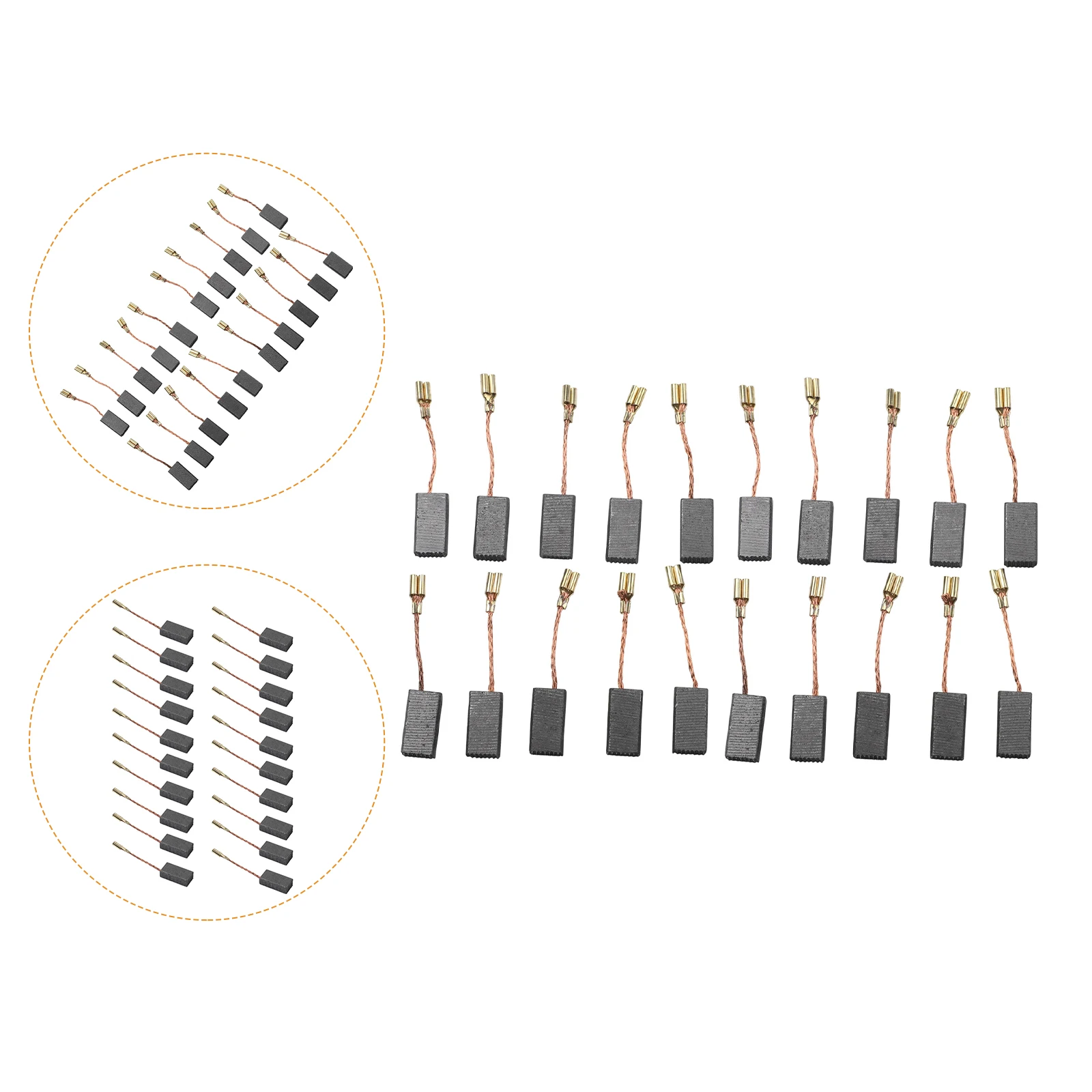 Replacement Carbon Brushes Compatible with For Bosch GWS660 GWS670 GWS6100 GWS6125 GWS8100 GWS8125 GWS750 GWS900 Angle Grinder