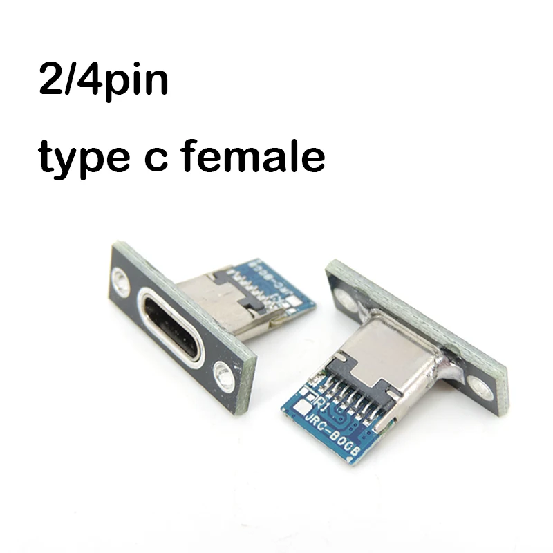 

2-контактный 4-контактный разъем USB Type-C 3.1 гнездовой разъем типа C для подключения к порту USB 3.1 Крепление к разъему типа c фиксирующая пластина w1