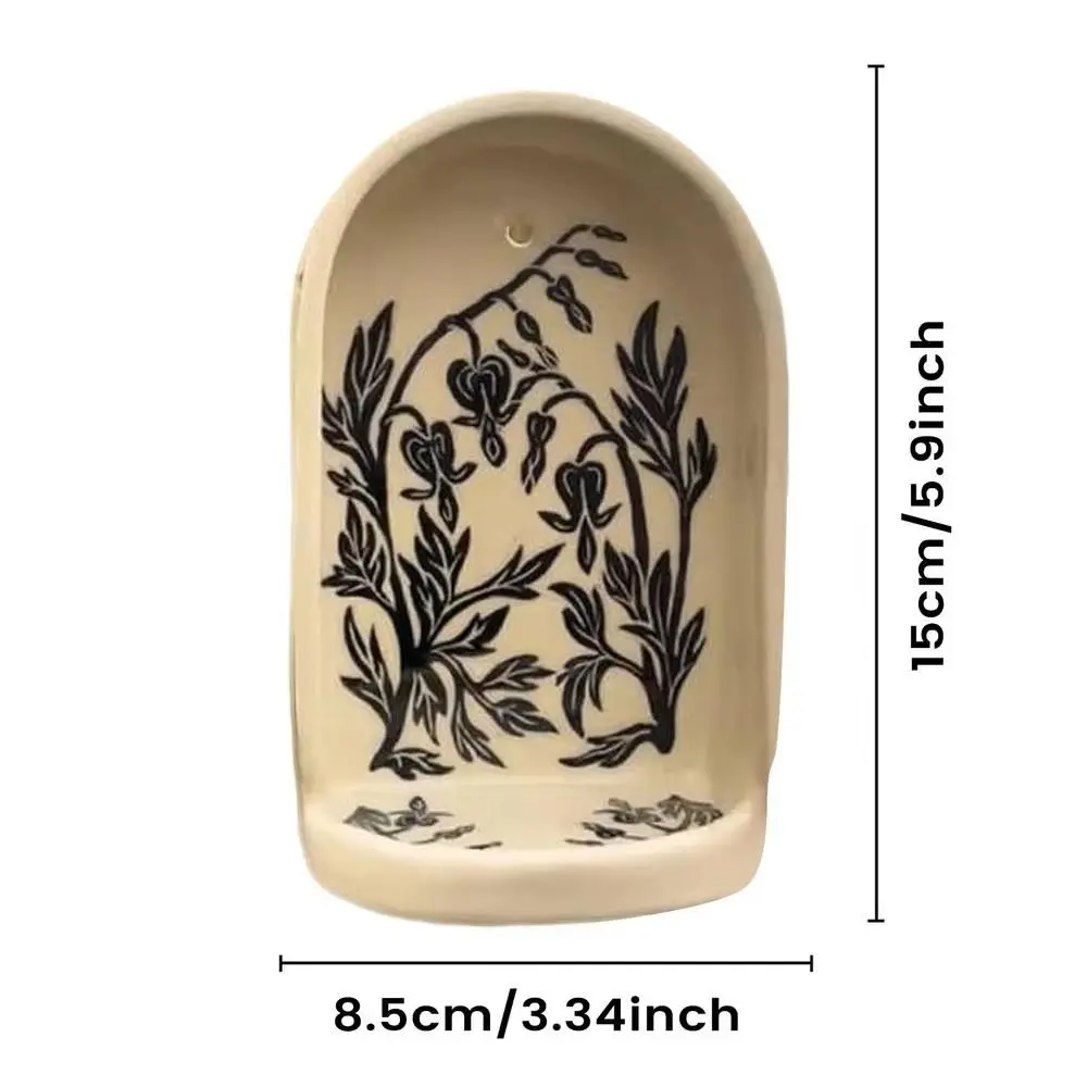 Decorative Design Sacred Wall Niche Wall Art Jewelry Trays Candle Holders Sacred Collection Plant Pattern Niche