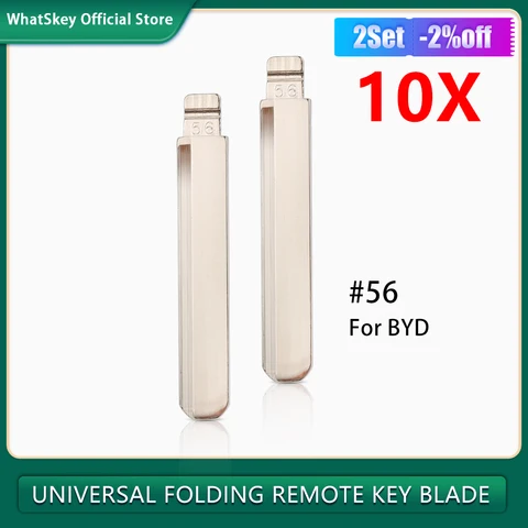 10 шт./лот № 56 KD лезвие ключа для KD VVDI JMD пульт дистанционного управления для BYD F3 для Geely Vision Lifan 620 сменный № 56 лезвие