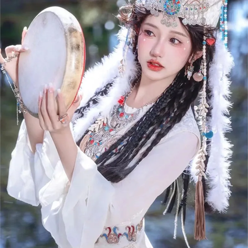 Girl Uighur Style Western Shooting Trip Shoot Clothes for Women