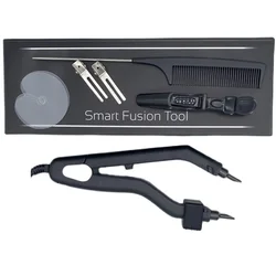 KIT de conector de pelo de calor negro, L-601 de 220 grados, plancha de calor controlable por temperatura, plancha caliente rápida