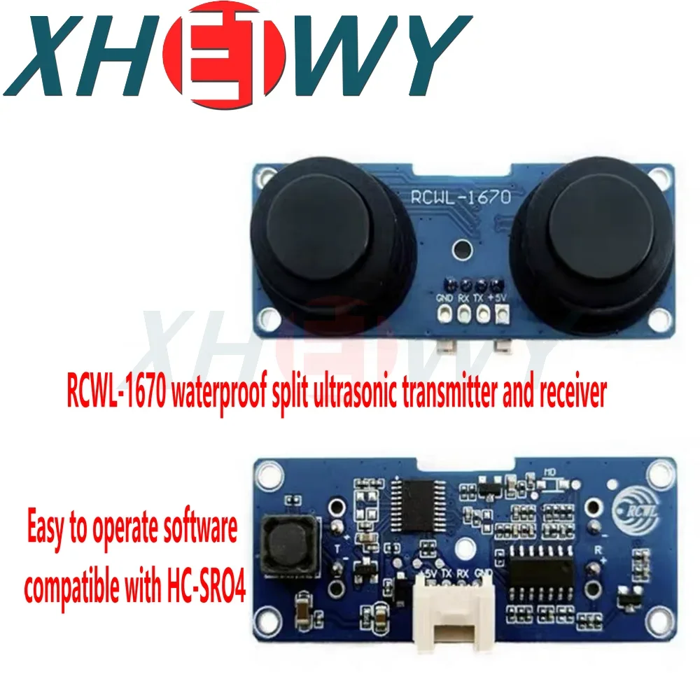 RCWL-1670 waterproof transmitter and receiver split ultrasonic ranging module 1.5uA@3.3V Ultra low power consumption