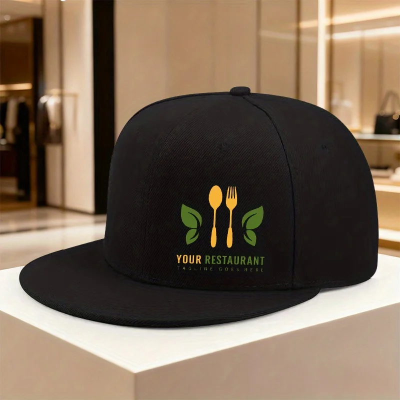 1pc, Adjustable Hip-Hop Cap with 'Restaurant' Design, Lightweight Printed Craft Women'S Hat, 'YOUR RESTAURANT' Men'S Trendy Cap,