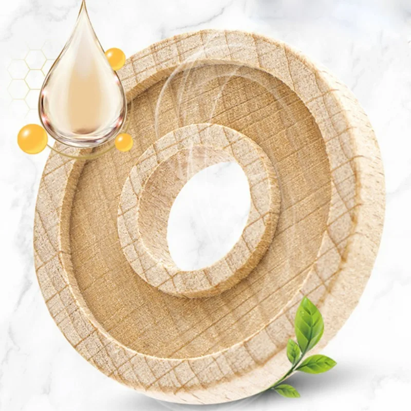 5pcs Car Air Freshener Replacement Beech Wood Chips Tablet Auto Fragrance Perfume Refill Natural Beech for Essional Oils