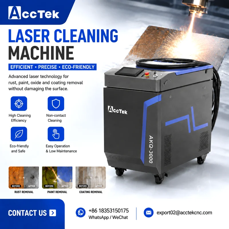 Portable CW Laser Rust Removal Machine 2000w 3000w Fiber Laser Cleaner for Paint Stripping Oil Grease Cleaning Metal Surface