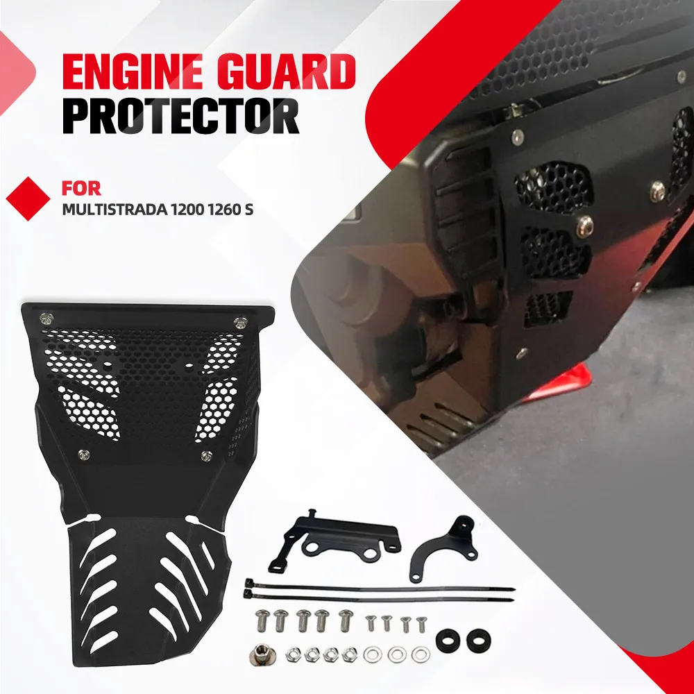 

Skid Plate Extension For Ducati Multistrada 1200 1260 S Engine Guard Protector Multistrada 1260S 1200S Engine Housing Protection