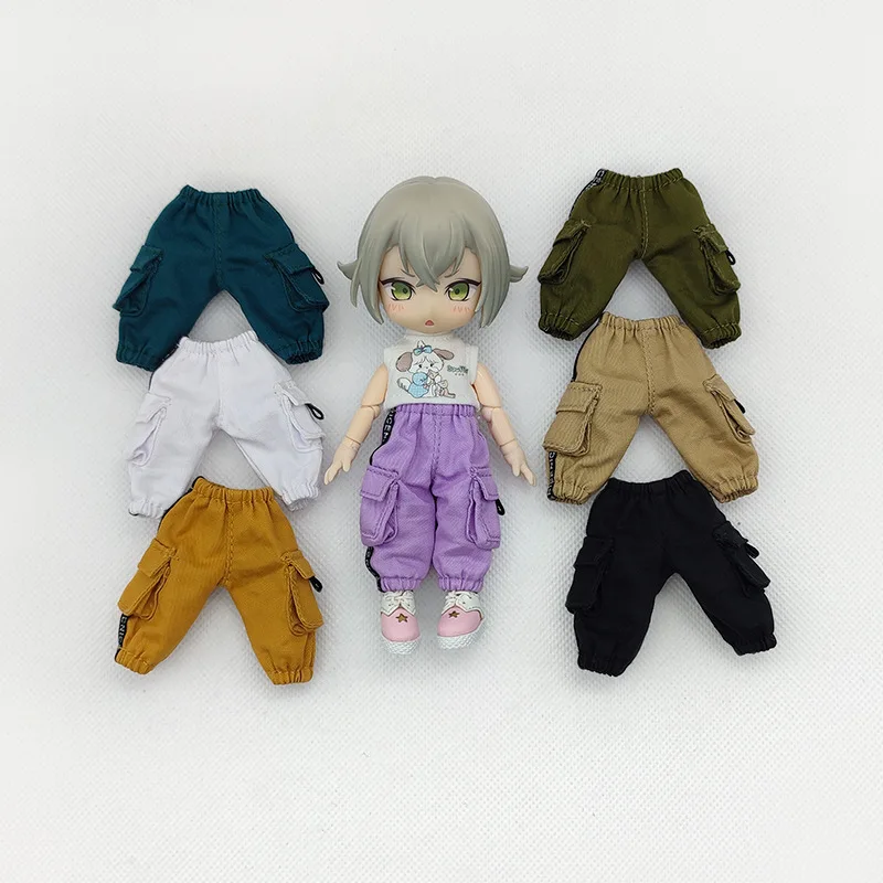 

Doll Clothes Accessory OB11 Mini Pocket Work Pants BJD Doll Casual Pants fit GSC/PD9/YMY Elemental Body