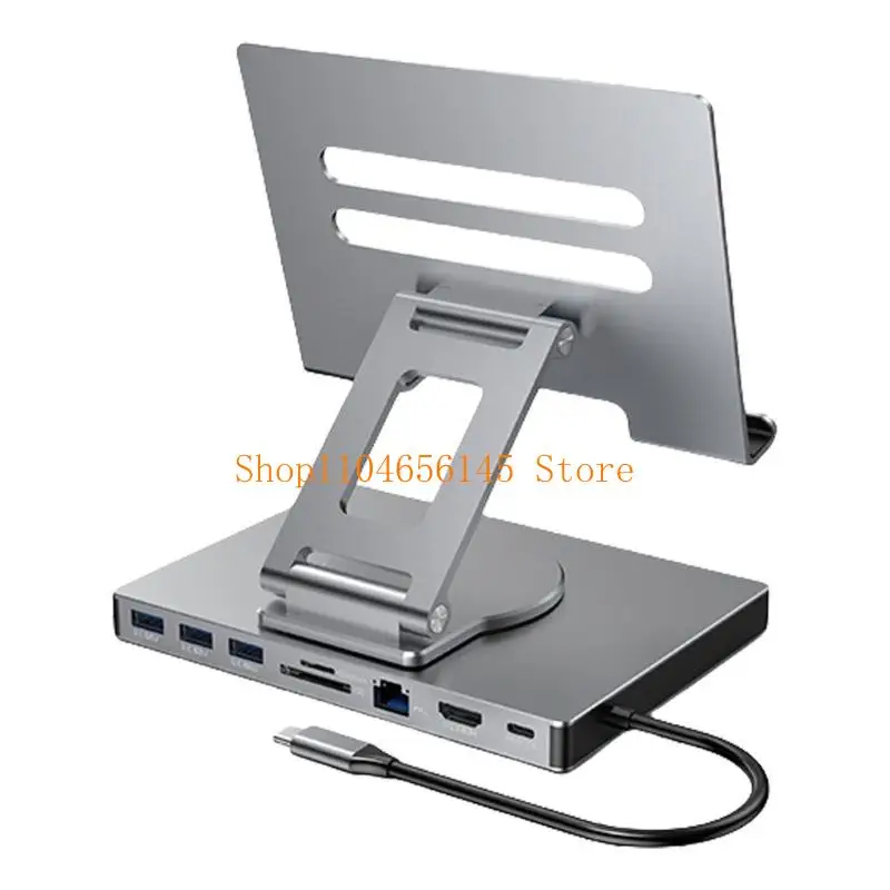 5asd 8/9 في 1 USB C HUB حامل للأجهزة اللوحية محطة إرساء 4K 60 هرتز USB3.0 5Gbps 1000Mbps إيثرنت حامل نقل البيانات للأجهزة