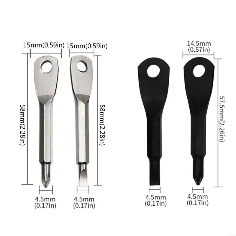 B46A Multifunctional Mini Pocket Tool Portable with Key Rings Pocket Screwdriver