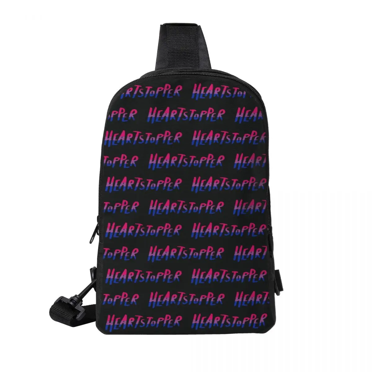 

Heartstopper Logo - Bisexual Flag Chest Bag Men Sling Crossbody Backpack Chest Bag Travel Hiking Daypack Shoulder Bag