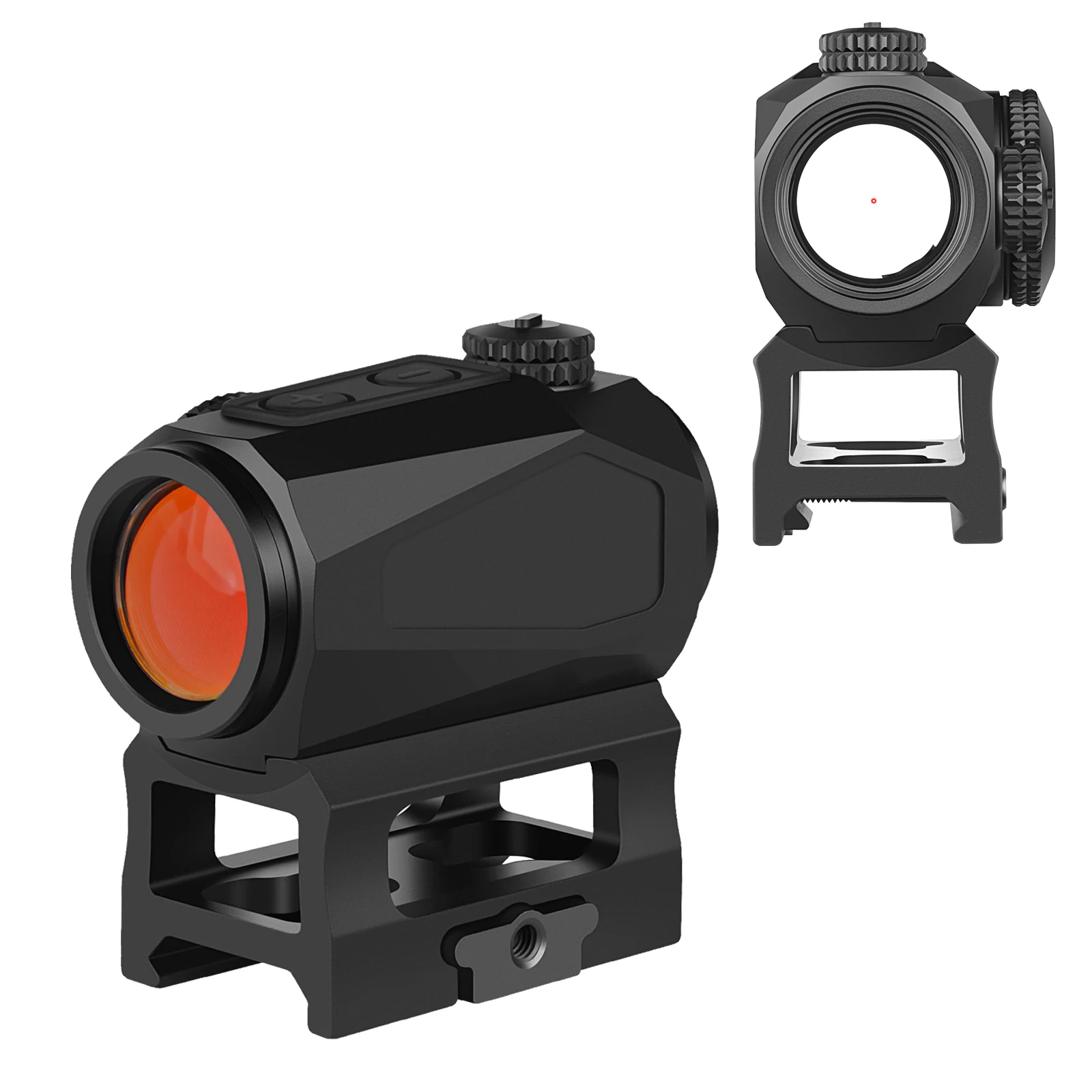 

Tactical HD 3MOA Red Dot 1500G IPX7 Reflex Sight, Tactical Hunting Red Dot Scope with High and Low Base for Glock Handgun Rifle