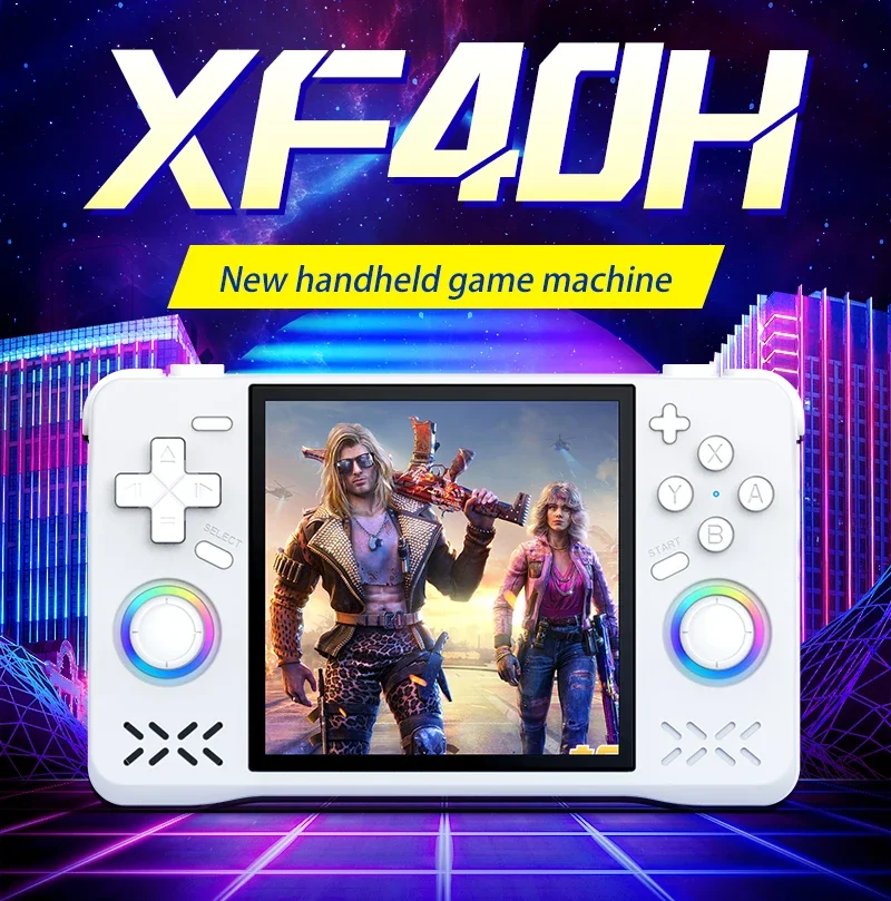 for XF40H Retro Handheld Video Game Console, Linux System 4 Inch IPS Screen Mini Portable Handheld Video Player, 64GB 128G Games - view 2