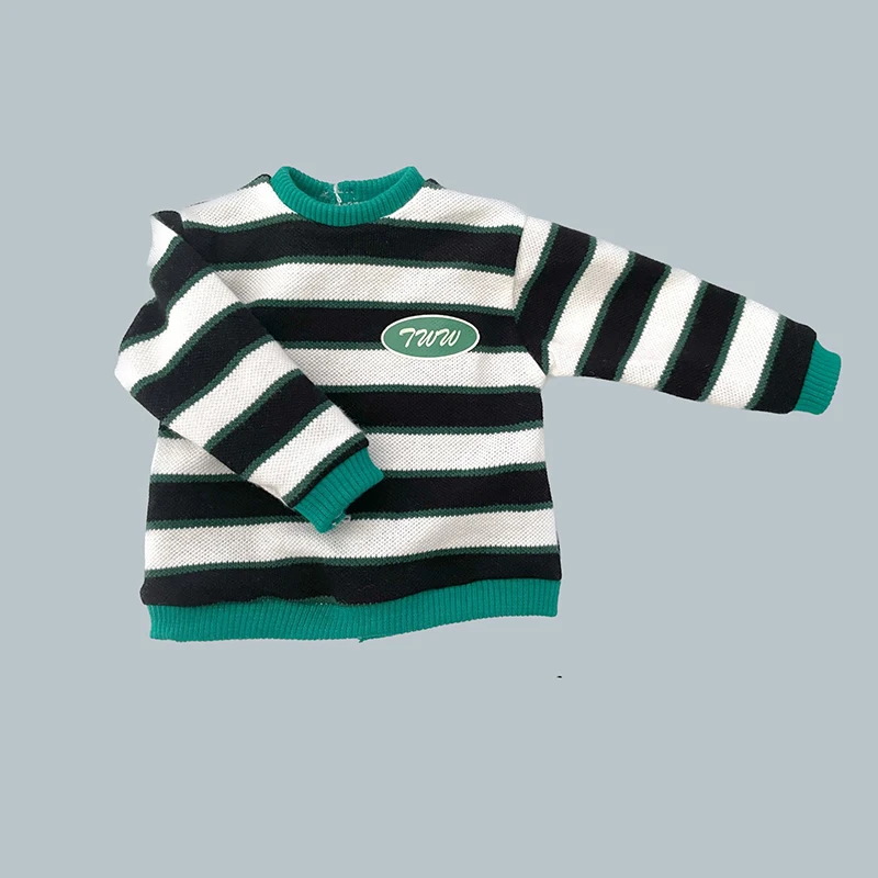 New (1/4 BJD Doll Clothes) Striped Sweater Round Neck Hoodie White Sports Wide Leg Pants Crossbody Bag for 1/4 SD MSD Dolls