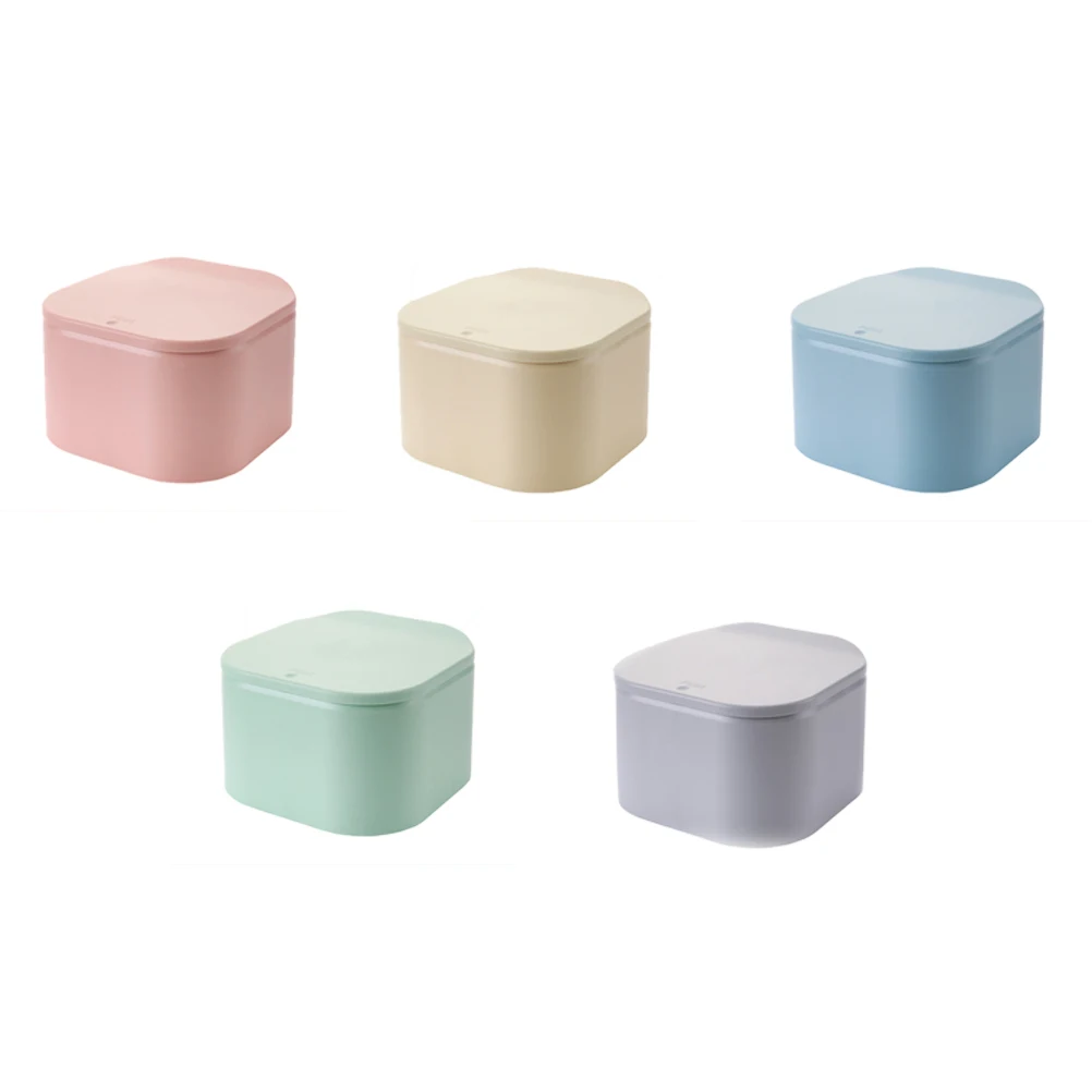 

Push Type Mini Waste Bin Home Office Bathroom Trash Can Desktop Garbage Box Table Dustbin Sundries Bins(Green)