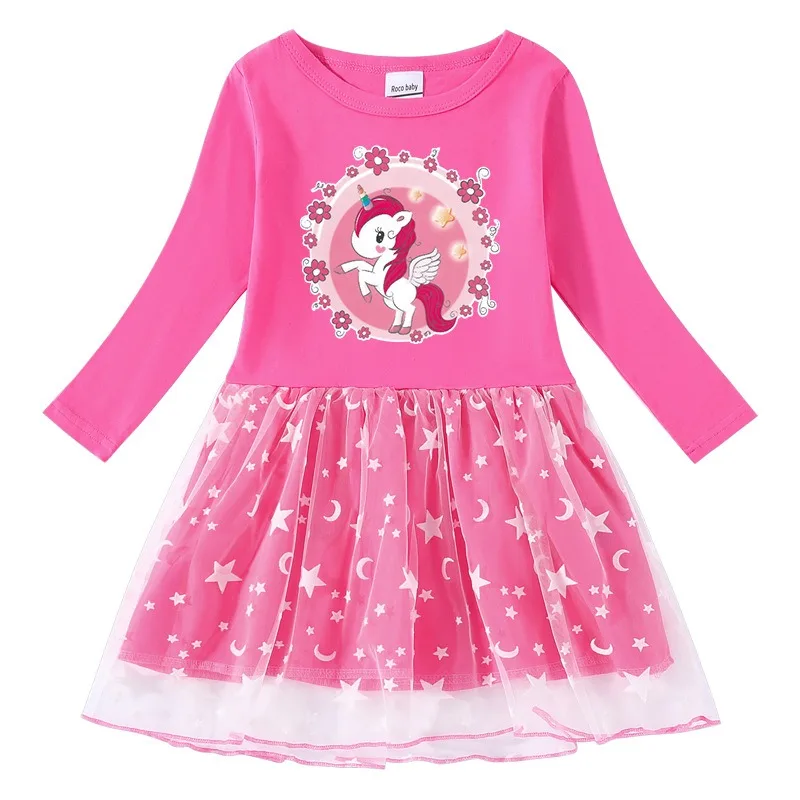 

Unicorn Princess Dress Autumn Toddler Kids Dresses Girls Clothes for Children Birthday Party Halloween Christmas Costume 2-8Y