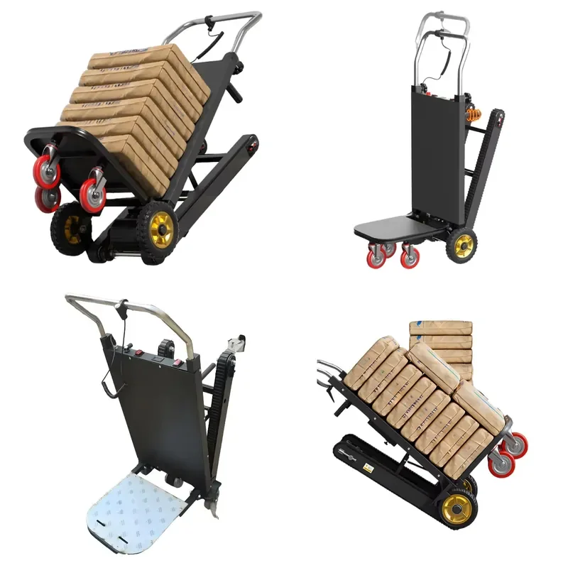 

Hot Sale Electric Crawler Stair Climber for Moving and Transportation 400Kg Capacity Solid Tire Dolly Cart for Crawler Stair