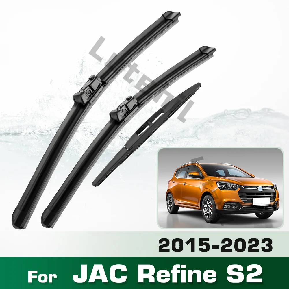 

Для JAC Refine S2 2015-2023 стеклоочиститель с левым рулем, комплект передних и задних щеток стеклоочистителя, щетки для лобового стекла, 22 "+ 16" + 10"