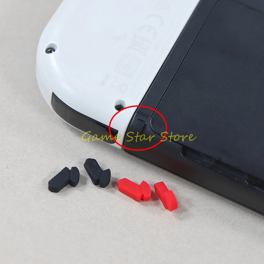 2pcs=1pair Replacement For Nintendo Switch OLED Game Console Anti-slip Rubber Feet Pad Accessories