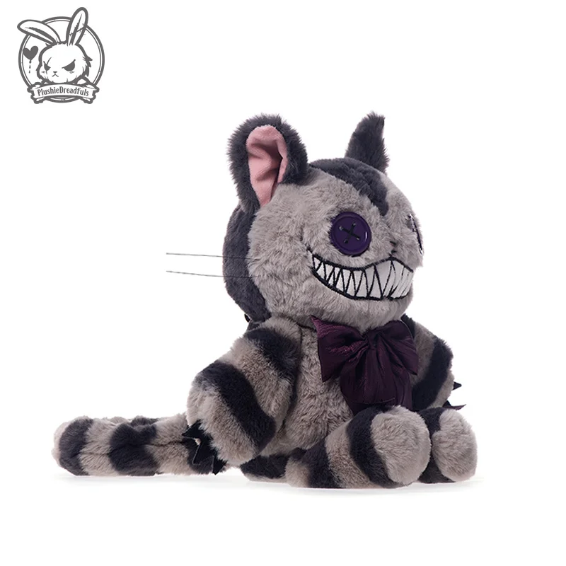 

Плюшевая кукла Чеширского кота, забавная мягкая игрушка, приключения Алисы в стране чудес, украшения, подарок для друзей, настоящая мягкая игрушка Puslished