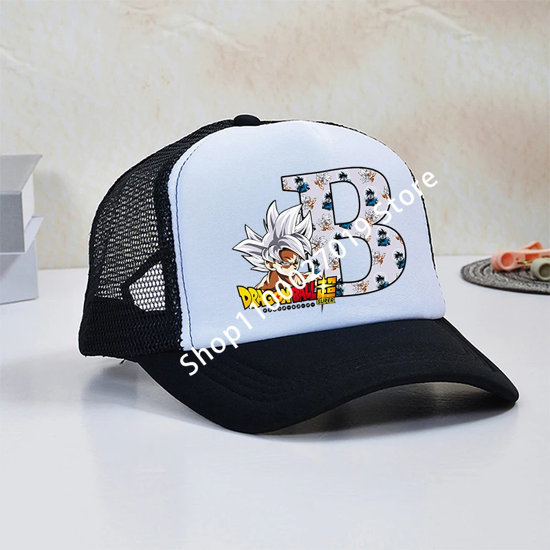 لعبة دراغون بول جوكو بنين الطفل قبعات البيسبول خطابات مطبوعة الأطفال تنفس قبعة شبكية لطيف الكرتون أنيمي القبعة الاطفال الهدايا