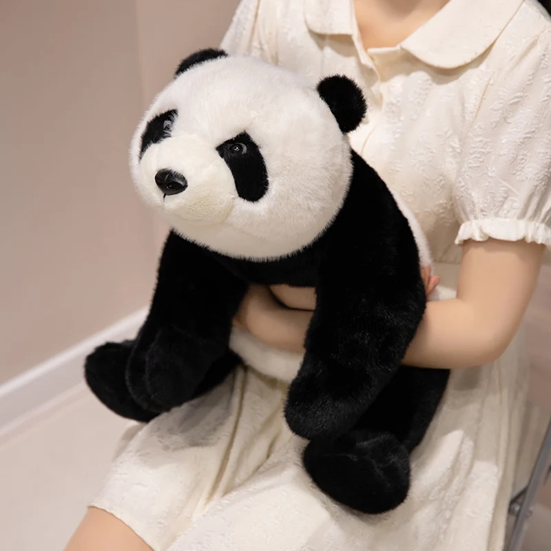 Real Life Baby Panda Plush Doll HuaHua Weighted Particles Stuffed Toys Simulation Animal Bear Room Decor Pillow Christmas Gifts