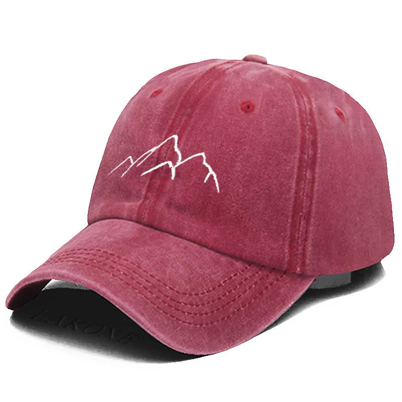 

Baseball Cap For Men Women Soft Washed Cotton Mountain Range Embroidery Dad Hats Fashion Outdoor sports Golf caps Dropshipping