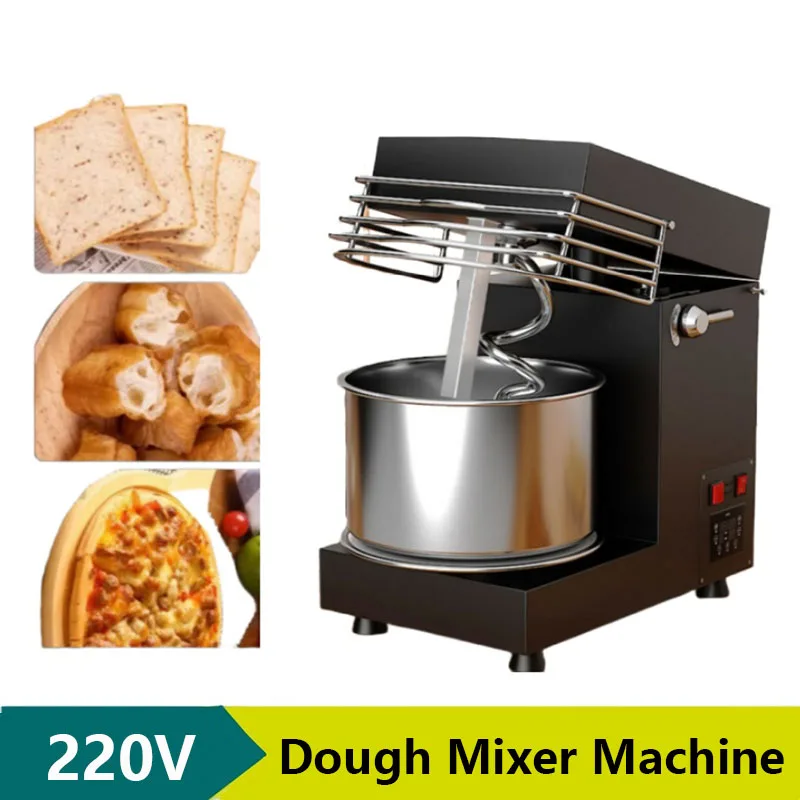 

Dough Kneading 4kg Capacity Fully Automatic Dough Mixer Machine Stainless Steel Essential For Dessert Shops Flour Mixing Machine