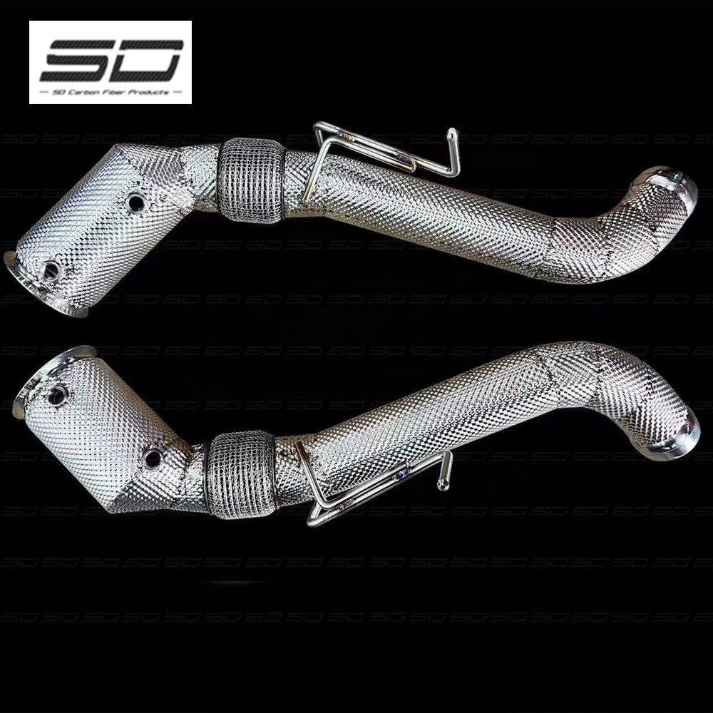 Exhaust Pipe Factory Manufacture of Stainless steel McLaren Car Down Pipe For McLaren 540c 570s 570GT 600LT