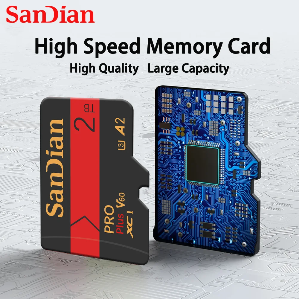 2TB 1TB Micro TF SD Card High Speed Memory Card 512GB 256GB Flash Class 10 SD Card 128GB TF Flash Card For Phone Drone Computer