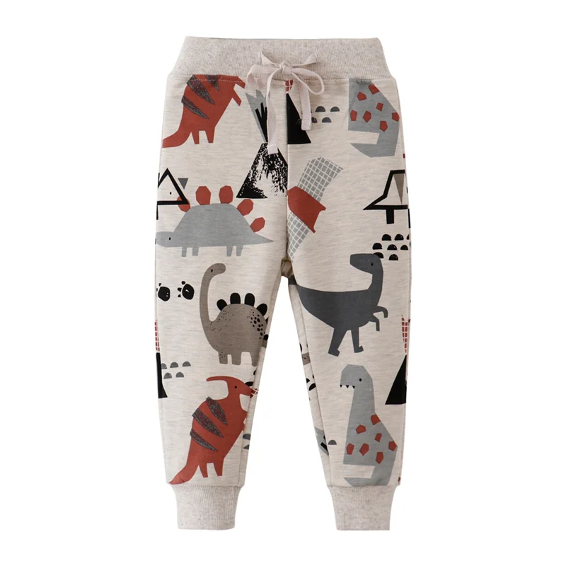 2-7T Full Pants Dinosaurs Sweatpants Autumn Hot Selling Boys Girl Trousers Pant Hot Selling Drawing Clothes Pants Boys Kids Wear