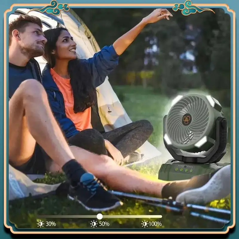 

Latest Compact USB-Powered Fan For Camping Trips, Features LED Light, Oscillating Head And Hanging Hook For Outdoor Use