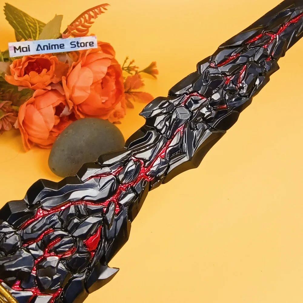 11.6 بوصة معدنية Elden كاتانا أنيمي النينجا سكين شفرة حديد السيف الحجم الحقيقي اليابانية كاتانا الأصلي الساموراي صابر لعبة غير حادة هدية #2