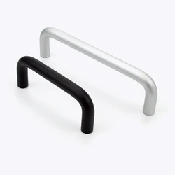 LS511 Aluminum Alloy Handle, Rod Elbow U-Shaped Cabinet Door Black Equipment Door Power Box Oxidation Handle