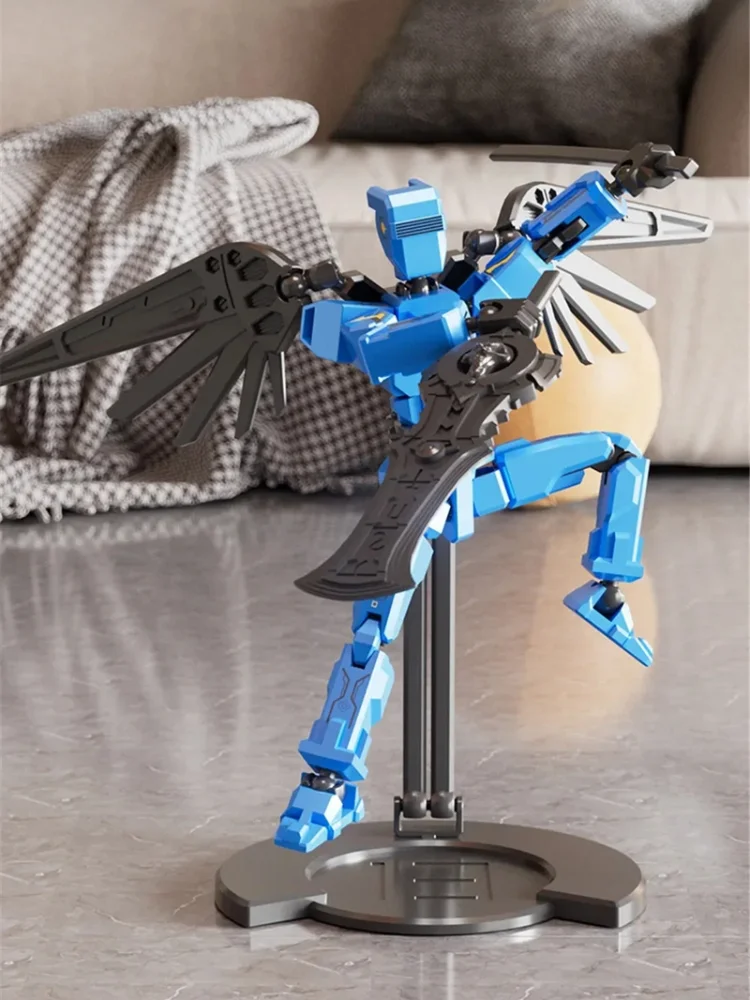 Diy Multi-jointed Movable Shapeshift Robot Figures Ornament 3d Printed Robot Action Figures Toys Home Decoration Kids Gifts