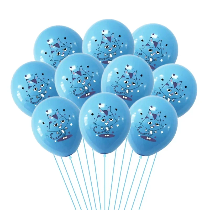 10/15 Stück 12 Zoll Cartoon Gabby Dollhouse Katzen-Print Latex-Ballons Konfetti-Globos Geburtstagsparty Babyparty Deko Helium – Detail 10