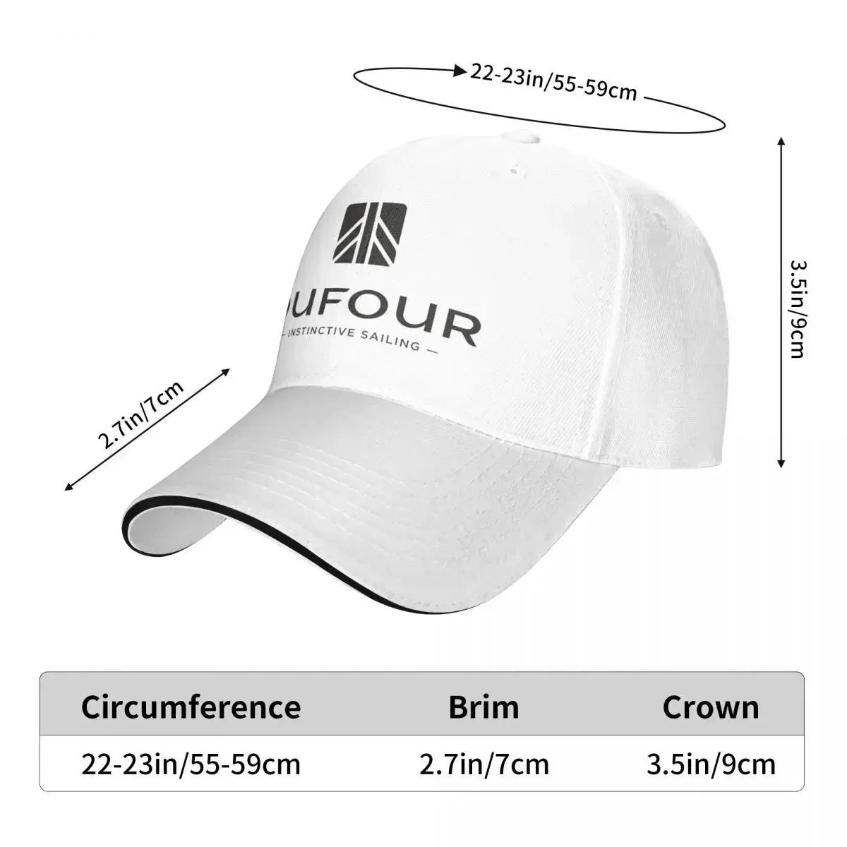 2026 Dufour Yacht Cap Fashion Casual Baseball Caps Adjustable Hat Hip Hop Summer Unisex Baseball Hats Customizable Polychromatic