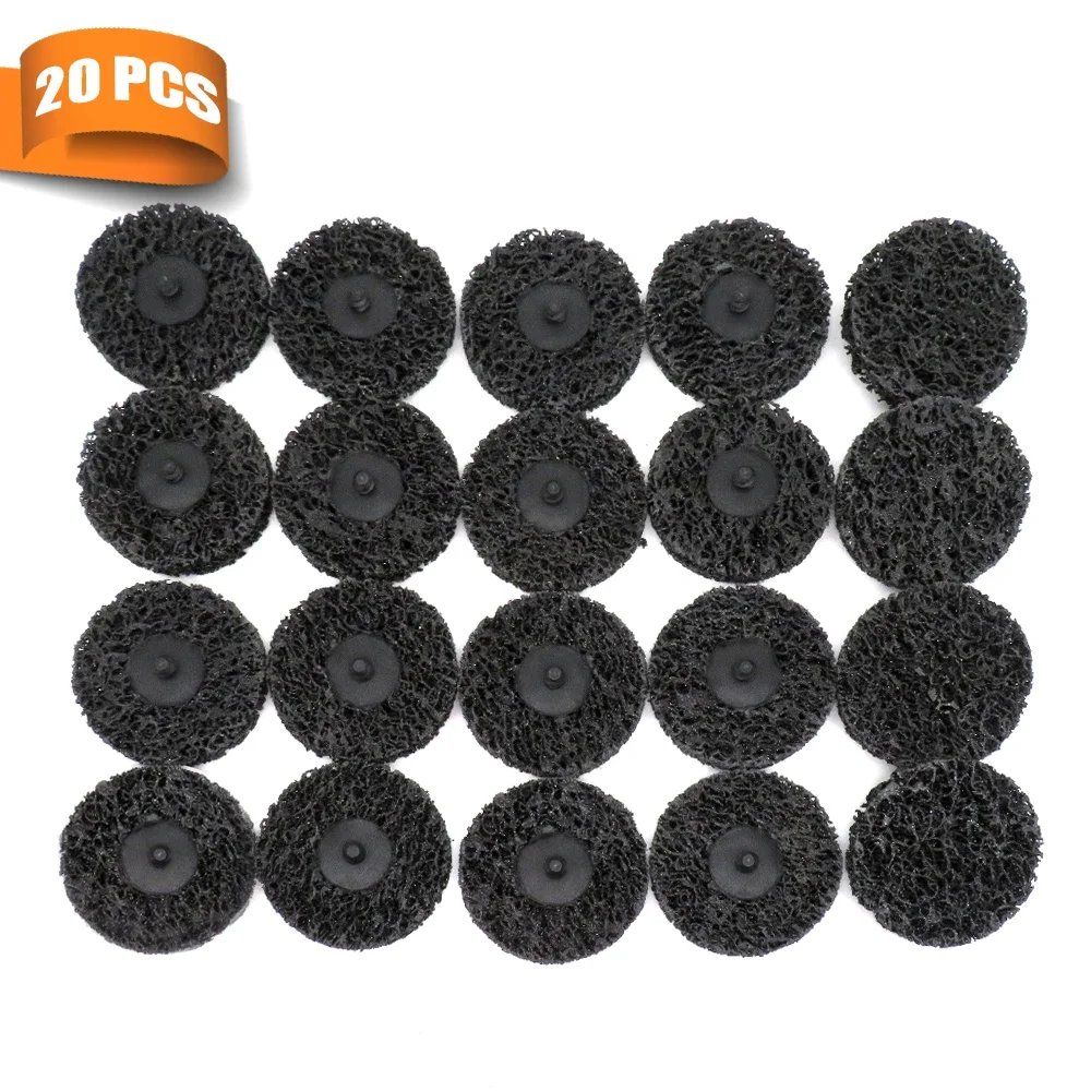 3 "75mm mudança rápida fácil tira & discos de limpeza preto para remoção de ferrugem da pintura auto superfície preparação ferramentas de polimento abrasivo